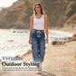 👖 Damskie spodnie cargo jeansowe – 50% ZNIŻKI! OFERTA LIMITOWANA!👖✨Luźny fason, szerokie nogawki i praktyczne kieszenie – jeansowy styl cargo na co dzień.Idealne do pracy, na spacer i na lato! 💙