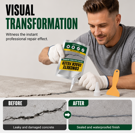 🧱 Wypełniacz i uszczelniacz pęknięć betonowych – 50% ZNIŻKI! KUP 1 → 1 GRATIS! OFERTA LIMITOWANA!💪✨ Wodoodporny, trwały i łatwy w aplikacji – idealny do naprawy pęknięć w podłogach, ścianach, tarasach i fundamentach.🏠🔧