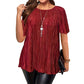 👕 Plisowana bluzka plus size – 50% ZNIŻKI! OFERTA LIMITOWANA!🌸💃Pochlebny fason, delikatne plisy i wygodny krój – Lekka, przewiewna i pasuje do każdej sylwetki. Dodaje stylu i pewności siebie! ✨