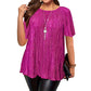 👕 Plisowana bluzka plus size – 50% ZNIŻKI! OFERTA LIMITOWANA!🌸💃Pochlebny fason, delikatne plisy i wygodny krój – Lekka, przewiewna i pasuje do każdej sylwetki. Dodaje stylu i pewności siebie! ✨