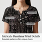👕 Bluzka plus size z dekoltem V – 50% ZNIŻKI! OFERTA LIMITOWANA!💃✨Elegancki wzór paisley, luźny krój i dekolt V z guzikami – Lekka, przewiewna i stylowa, pasuje do każdej sylwetki. Twój codzienny must-have! 🌸☀️