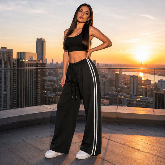 👖 Spodnie dresowe w paski – 50% ZNIŻKI! OFERTA LIMITOWANA!🌸💃 Eleganckie, wygodne i modne –Miękki materiał, luźny krój i pasiasty wzór. Styl bez wysiłku! ✨