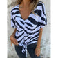 👚 Koszulka zebra z węzłem – 50% ZNIŻKI! OFERTA LIMITOWANA!💃✨Lekka, przewiewna i pełna charakteru. Dodaje pewności siebie i stylu! 🦓☀️