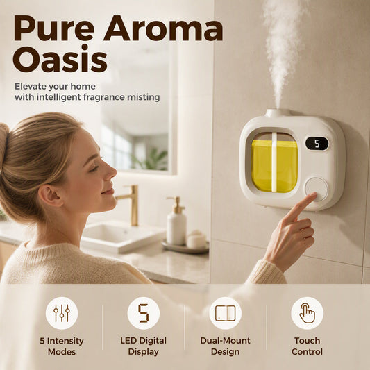 🕯️ Automatyczny dyfuzor zapachowy – 50% ZNIŻKI! OFERTA LIMITOWANA!✨🌿Regulacja mgiełki, LED, montaż na ścianę – Skutecznie usuwa nieprzyjemne zapachy i wypełnia pomieszczenie świeżym aromatem. Twój dom zawsze pachnie czystością! 💨