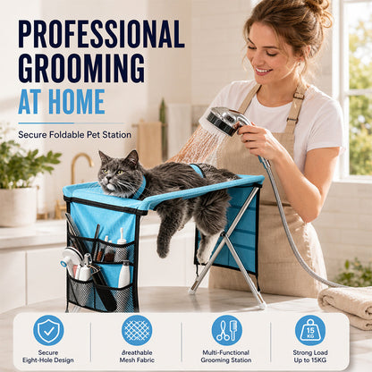 🛋️ Składane łóżko do pielęgnacji zwierząt – 50% ZNIŻKI! OFERTA LIMITOWANA!💇‍♀️✨ 2w1 – idealne do czesania, strzyżenia i kąpieli. Lekkie, stabilne i łatwe w przechowywaniu. Komfort dla Ciebie i Twojego pupila podczas każdej sesji pielęgnacyjnej! 🐶🐱