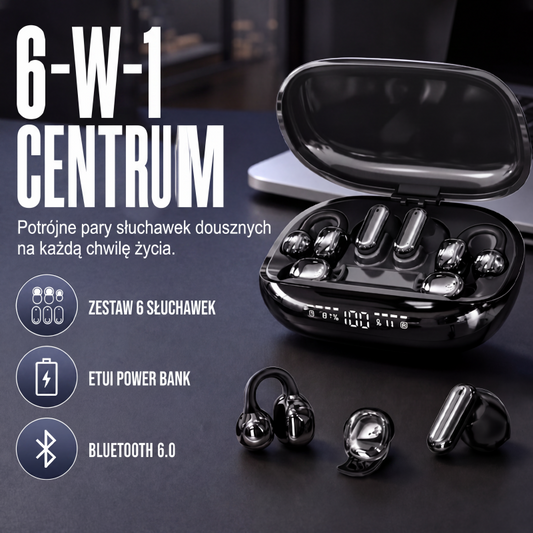 🎧 Słuchawki do spania 6w1 – 50% ZNIŻKI! OFERTA LIMITOWANA!🎶✨Bezprzewodowe, ultralekkie i wygodne – Etui ładujące w zestawie, długi czas pracy i dyskretny design. 💤Spokojny sen i relaks bez zakłóceń! 🌙