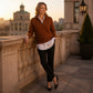 🧥 Sweter pullover z zamkiem ćwierć – 50% ZNIŻKI! BESTSELLER 2026! OFERTA LIMITOWANA!🌸💃Długi rękaw, dekolt V, luźny fason i wygodny zamek – idealny na chłodniejsze dni, do pracy i codziennych stylizacji. ✨