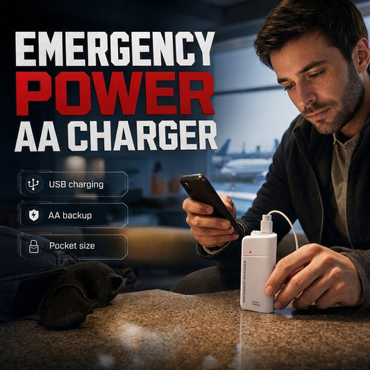 🔋 Power bank awaryjny na baterie AA – 50% ZNIŻKI! KUP 1 → 1 GRATIS! OFERTA LIMITOWANA!💡✨ Z latarką LED, przenośny i niezawodny – idealny na wypadek awarii, podczas podróży i na camping. 📱Ładuje telefon bez prądu – zawsze gotowy do użycia! 🔦