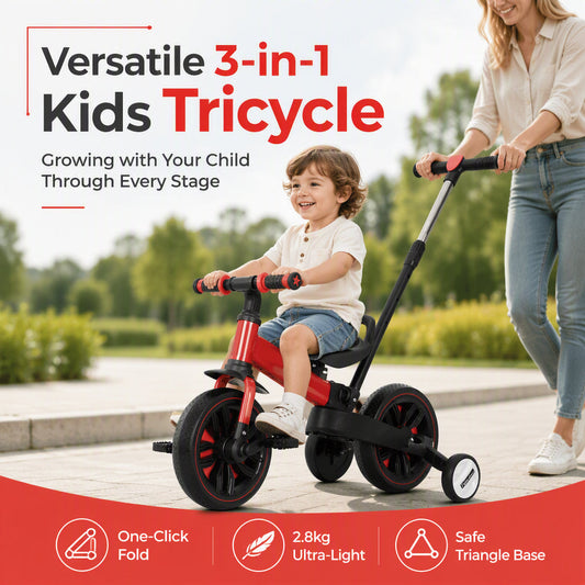 🚲 Rower trójkołowy 3w1 dla dzieci – 50% ZNIŻKI! OFERTA LIMITOWANA!👶 3 funkcje w jednym – rozwija równowagę, koordynację i pewność siebie. Bezpieczny, stabilny i łatwy w prowadzeniu.✨ Idealny dla małych odkrywców na pierwsze samodzielne przejażdżki! 🛴