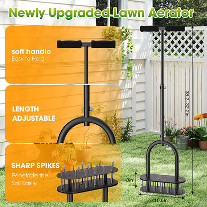 🌱 Ręczny aerator do trawnika – 50% ZNIŻKI! OFERTA LIMITOWANA!💪 Ze stali węglowej, z wyrzutem sprężynowym – skutecznie napowietrza glebę i usuwa rdzenie ziemi.✨ Idealny do zdrowego trawnika, ogrodu i darni. Wytrzymały, łatwy w użyciu i praktyczny! 🌿