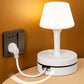 💡 Lampka nocna z gniazdkami i USB – 50% ZNIŻKI! OFERTA LIMITOWANA!📚 Z funkcją ładowania, praktycznym schowkiem na kabel i regulowanym oświetleniem LED – idealna do biura, sypialni i akademika. ✨Oszczędza miejsce i porządkuje przestrzeń! 🔌