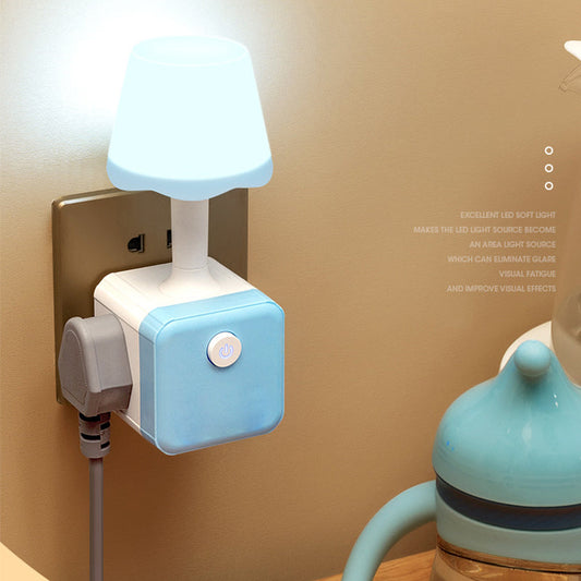 🧊 Lampka nocna LED 2w1 z gniazdkiem – 50% ZNIŻKI! OFERTA LIMITOWANA!💡 W kształcie kostki, oświetlenie i ładowanie w jednym – idealna do sypialni, biura i podróży. ✨Praktyczna, oszczędza miejsce i tworzy przytulny klimat! 🔌