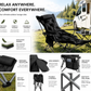 🏕️ Regulowany fotel kempingowy z podnóżkiem i uchwytem na kubek – 50% ZNIŻKI! OFERTA LIMITOWANA! Wyściełany, składany, udźwig 150 kg – idealny do kampera, ogrodu i na piknik. Wygodny, wytrzymały i przenośny! ✨