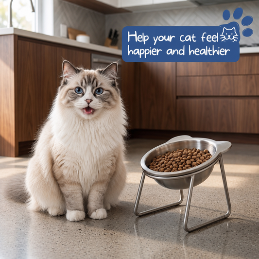 🍽️ Miska ortopedyczna z pochyleniem 15° – 50% ZNIŻKI! OFERTA HALLOWEEN!🐱 Podnosi kąt karmienia, odciąża kręgosłup i stawy – idealna dla psów i kotów z problemami ruchowymi.🛡️ Ergonomiczna, stabilna i łatwa w czyszczeniu. Zadbaj o komfort swojego pupila! 🐶