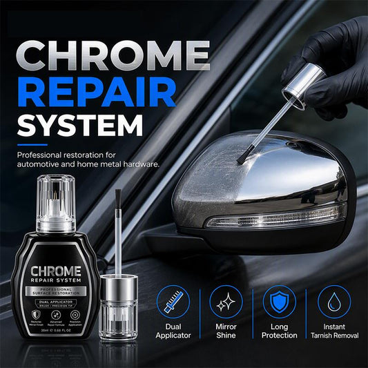 🖊️ Pisak do naprawy chromu – 50% ZNIŻKI! OFERTA LIMITOWANA!✨ Maskuje rysy i ubytki na chromowanych powierzchniach – szybki, łatwy i trwały efekt.💪 Idealny do samochodu, motocykla i armatury! 🚗