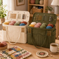 🧶 Torba na włóczkę z kieszonką – 50% ZNIŻKI! OFERTA LIMITOWANA!👜 Płócienna, z przegrodą na druty – koniec z plączącą się włóczką. Utrzymuje porządek i ułatwia robótki w domu i w podróży! ✨