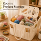 🧶 Torba na włóczkę z kieszonką – 50% ZNIŻKI! OFERTA LIMITOWANA!👜 Płócienna, z przegrodą na druty – koniec z plączącą się włóczką. Utrzymuje porządek i ułatwia robótki w domu i w podróży! ✨