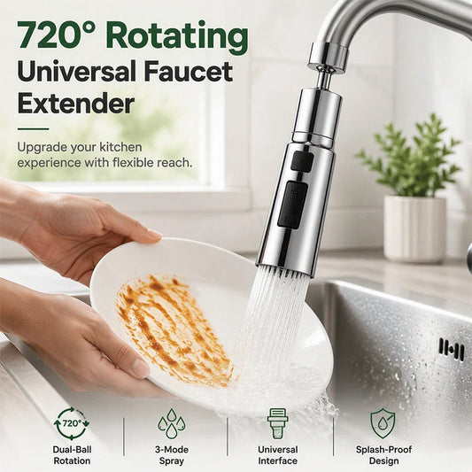 🚰 Obrót 360° nakładka na kran – 50% ZNIŻKI! OFERTA LIMITOWANA!💧 Uniwersalna, łatwy montaż, bez rozprysków – idealna do mycia owoców, warzyw i naczyń. Wygodna i praktyczna na co dzień! ✨