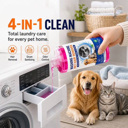 🧼 Środek do czyszczenia pralek – 50% ZNIŻKI! KUP 2 → 1 GRATIS! OFERTA LIMITOWANA!✨ Głęboko czyści bęben i usuwa sierść zwierząt – eliminuje zapachy i osady. Chroni pralkę i dba o świeżość prania! 🐾