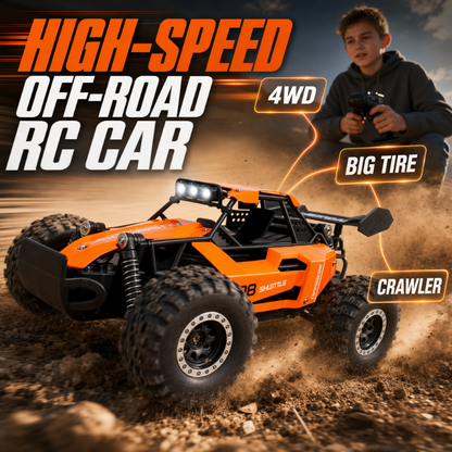 🚗 Szybki samochód RC terenowy – 50% ZNIŻKI! OFERTA LIMITOWANA!✨ Zdalnie sterowany, wytrzymały i szybki – idealny do zabawy w terenie, na podwórku i w domu. Świetny prezent dla dzieci i dorosłych! 🏎️