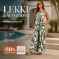 👗 Kombinezon letni z falbanami – 50% ZNIŻKI! OFERTA LIMITOWANA!🌿Geometryczny wzór, szerokie nogawki i zwiewny fason – Dodaje charakteru każdej sylwetce! ☀️💃✨